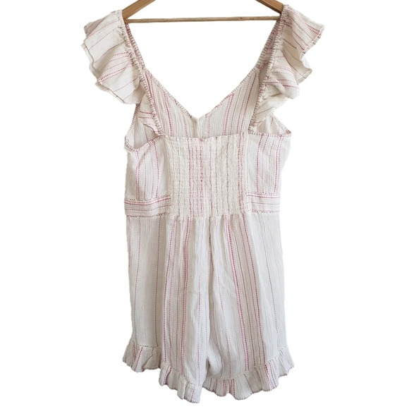 LoveShackFancy Lucy Striped Romper Pink White 'cloud' Size 10 NWT - Picture 8 of 16
